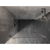 Mexen Lunar-B L Duschkabine schwenkbar links 100 x 90 cm, transparent, gebürstetes Gun Gray - 832L-100-090-66-00-L