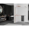 Mexen Kioto+ Duschwand mit Ablage Walk-in 90 x 200 cm, Mattglas, Roségold - 800-090-121-60-30