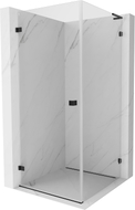 Mexen Lunar-B L Duschkabine schwenkbar links 90 x 90 cm, transparent, schwarz - 832L-090-090-70-00-L