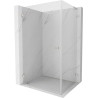 Mexen Lunar-B L Schwingtür-Duschkabine links 95 x 80 cm, transparent, gebürsteter Nickel- 832L-095-080-97-00-L