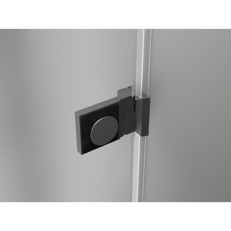 Mexen Lunar-B Duschkabine rechts öffnend 85 x 80 cm, transparent, Gun Metal - 832-085-080-95-00-P