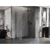 Mexen Lunar-B Duschkabine mit Schwingtür rechts 90 x 80 cm, transparent, Gun Metal - 832-090-080-95-00-P