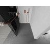 Mexen Kioto+ Duschwand mit Ablage Walk-in 110 x 200 cm, Graphit, Roségold - 800-110-121-60-40