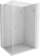 Mexen Lunar-B Duschkabine rechts öffnend 90 x 80 cm, transparent, gebürstetes Nickel - 832-090-080-97-00-P