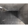 Mexen Lunar-B Duschkabine, schwenkbar, rechts, 95 x 80 cm, transparent, gebürstetes Nickel - 832-095-080-97-00-P