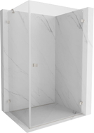 Mexen Lunar-B Duschkabine rechts öffnend 100 x 90 cm, transparent, gebürstetes Nickel - 832-100-090-97-00-P