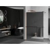 Mexen Kioto+ Duschwand mit Regal Walk-in 110 x 200 cm, Spiegel, Roségold - 800-110-121-60-50