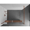 Mexen Kioto+ Duschwand mit Ablage Walk-in 110 x 200 cm, Spiegel, Roségold - 800-110-121-60-50