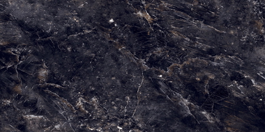 Mexen Rokocha Black glasiertes Feinsteinzeug rekt. G1, Boden- und Wandfliese 120 x 60 cm, hoher Glanz - TL205-120-060-01
