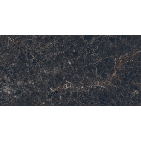 Mexen Slik Emperador Black glasiertes Feinsteinzeug rek. G1, Boden- und Wandfliese 120 x 60 cm, Hochglanz - TL207-120-060-01