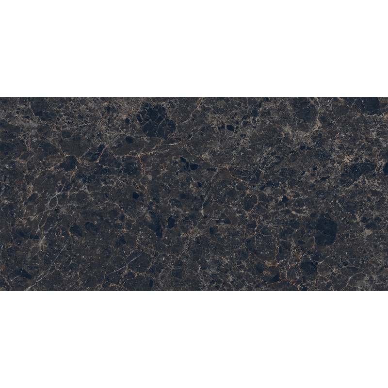 Mexen Slik Emperador Schwarzer glasierter Gres rek. G1, Boden- und Wandfliese 120 x 60 cm, Hochglanz - TL207-120-060-01