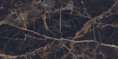 Mexen Orlo Black glasiertes Feinsteinzeug rect. G1, Boden- und Wandfliese 120 x 60 cm, Hochglanz - TL211-120-060-00