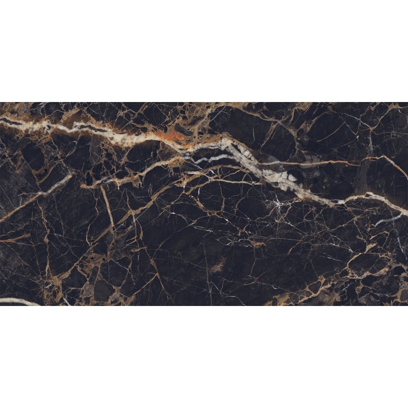 Mexen Orlo Black glasierte Feinsteinzeug rek. G1, Boden- und Wandfliese 120 x 60 cm, Hochglanz - TL211-120-060-00