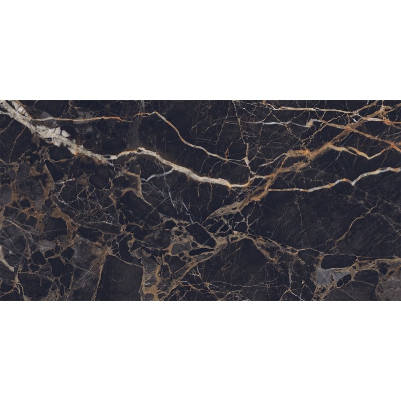 Mexen Orlo Black glasierte Feinsteinzeug rek. G1, Boden- und Wandfliese 120 x 60 cm, Hochglanz - TL211-120-060-00
