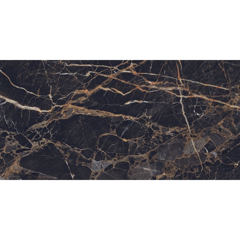 Mexen Orlo Black glasierte Feinsteinzeug rek. G1, Boden- und Wandfliese 120 x 60 cm, Hochglanz - TL211-120-060-00