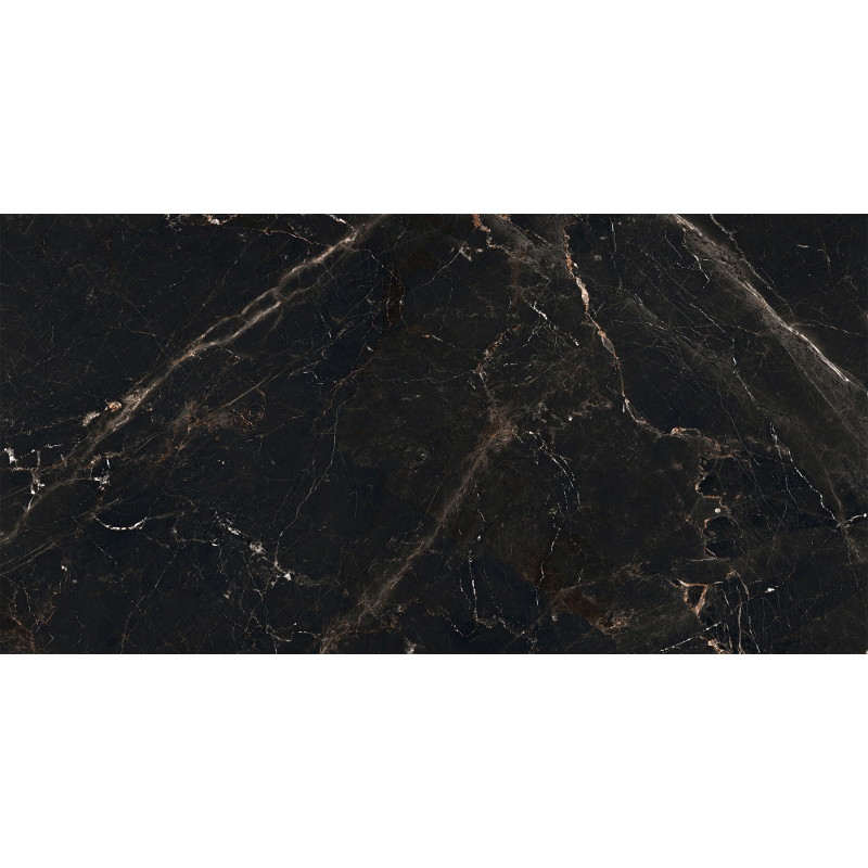 Mexen Marquino Schwarzer glasierter Feinsteinzeug rekt. G1, Wand-Bodenfliese 120 x 60 cm, hochglänzend - TL214-120-060-00