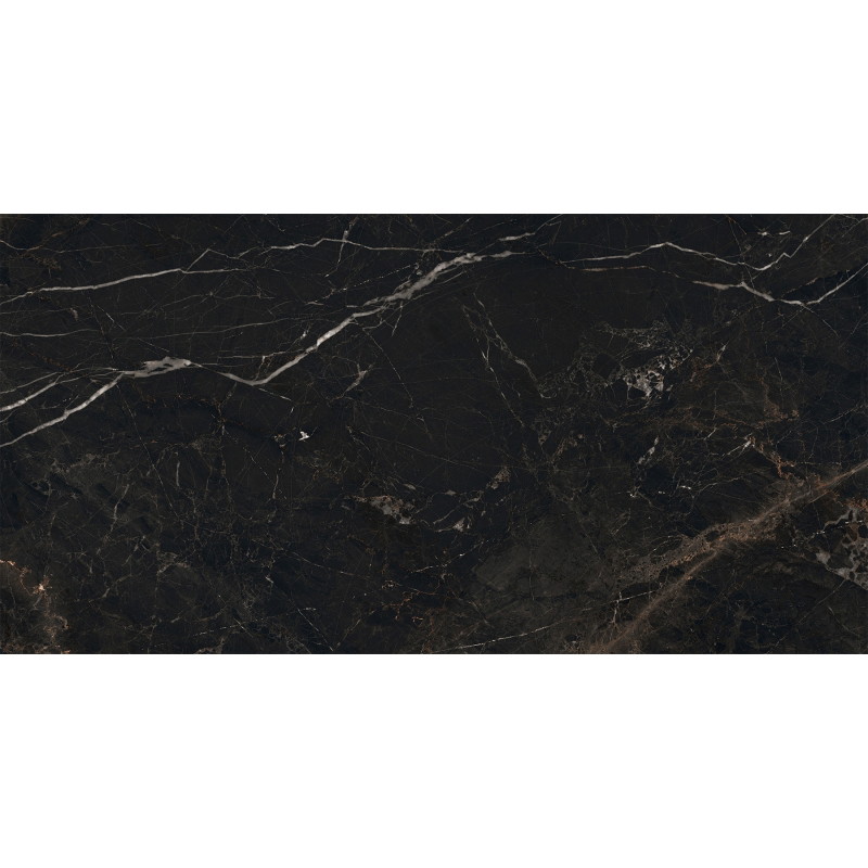 Mexen Marquino Schwarzer glasierter Feinsteinzeug rekt. G1, Wand-Bodenfliese 120 x 60 cm, hochglänzend - TL214-120-060-00