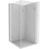 Mexen Lunar-B L Duschkabine schwenkbar rechts 100 x 100 cm, transparent, gebürsteter Nickel - 832L-100-100-97-00-P
