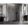 Mexen Lunar-B L Duschkabine schwenkbar rechts 90 x 80 cm, transparent, Gun Metal - 832L-090-080-95-00-P
