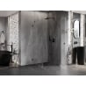 Mexen Lunar-B L Duschkabine rechts öffnend 100 x 100 cm, transparent, Gun Metal - 832L-100-100-95-00-P