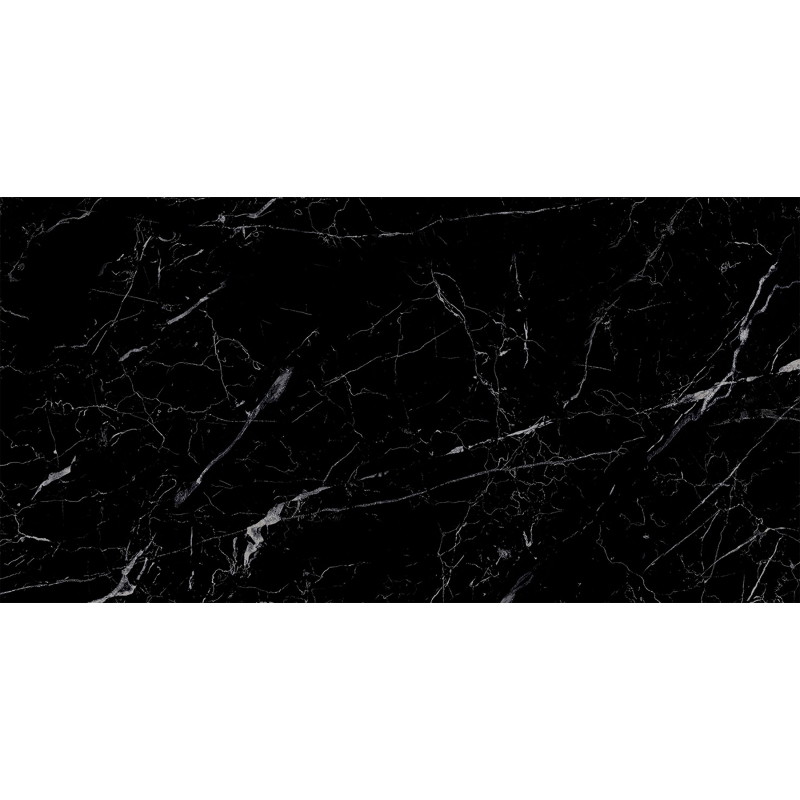 Mexen Simba Schwarz glasierte Feinsteinzeugfliese rek. G1, Boden- und Wandfliese 120 x 60 cm, hochglanz - TL210-120-060-00