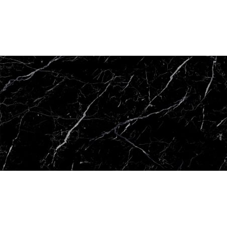 Mexen Simba Schwarz glasierte Feinsteinzeugfliese rek. G1, Boden- und Wandfliese 120 x 60 cm, hochglanz - TL210-120-060-00