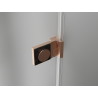 Mexen Lunar-B L Duschkabine, rechts, 85 x 80 cm, transparent, gebürstetes Kupfer - 832L-085-080-65-00-P