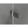 Mexen Lunar-B L Duschkabine, rechte Türöffnung 80 x 80 cm, transparent, gebürstetes Gun Grey - 832L-080-080-66-00-P