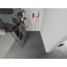Mexen Kioto+ Duschwand mit Ablage Walk-in 80 x 200 cm, weiße Welle, Roségold - 800-080-121-60-97