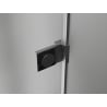 Mexen Lunar-B L Duschkabine rechts 100 x 100 cm, transparent, gebürstetes Gun Gray - 832L-100-100-66-00-P