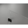 Mexen Lunar-B L Duschkabine schwenkbar rechts 80 x 80 cm, transparent, schwarz - 832L-080-080-70-00-P