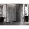 Mexen Lunar-B L Duschkabine schwenkbar rechts 90 x 80 cm, transparent, schwarz - 832L-090-080-70-00-P