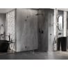Mexen Lunar-B L Duschkabine rechts 100 x 100 cm, transparent, schwarz - 832L-100-100-70-00-P