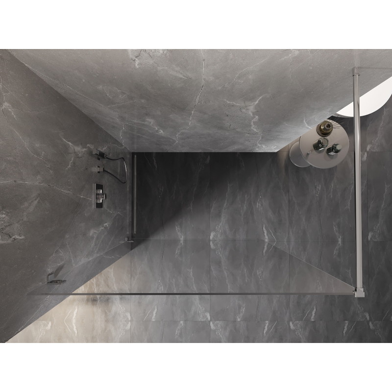 Mexen Lunar Duschwand Walk-in links 110 x 200 cm, transparent 8 mm, Chrom - 830-110-000-01-00-L