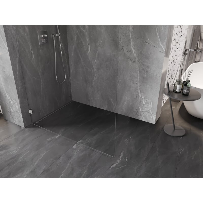 Mexen Lunar Duschwand Walk-in links 160 x 200 cm, transparent 8 mm, Chrom - 830-160-000-01-00-L