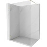 Mexen Lunar Duschwand Walk-in links 70 x 200 cm, transparent 8 mm, gold - 830-070-000-50-00-L