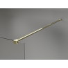 Mexen Lunar Duschwand Walk-in links 90 x 200 cm, transparent 8 mm, gold - 830-090-000-50-00-L
