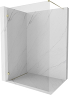 Mexen Lunar Duschwand Walk-in links 110 x 200 cm, transparent 8 mm, gold - 830-110-000-50-00-L