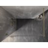 Mexen Lunar Duschwand Walk-in links 130 x 200 cm, transparent 8 mm, gold - 830-130-000-50-00-L