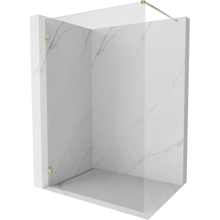 Mexen Lunar Duschwand Walk-in links 150 x 200 cm, transparent 8 mm, gold - 830-150-000-50-00-L