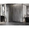 Mexen Lunar Duschwand Walk-in links 70 x 200 cm, transparent 8 mm, gold gebürstet - 830-070-000-55-00-L