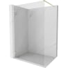 Mexen Lunar Duschwand Walk-in links 100 x 200 cm, transparent 8 mm, gold gebürstet - 830-100-000-55-00-L