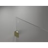 Mexen Lunar Duschwand Walk-in links 120 x 200 cm, transparent 8 mm, gold - 830-120-000-50-00-L