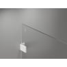 Mexen Lunar Duschwand Walk-in links 110 x 200 cm, transparent 8 mm, weiß - 830-110-000-20-00-L