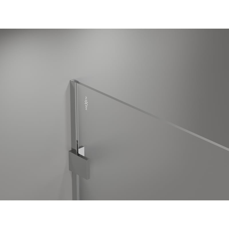 Mexen Lunar Duschwand Walk-in links 150 x 200 cm, transparent 8 mm, Chrom - 830-150-000-01-00-L