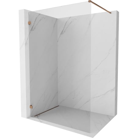 Mexen Lunar Duschwand Walk-in links 70 x 200 cm, transparent 8 mm, Roségold - 830-070-000-60-00-L