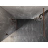 Mexen Lunar Duschwand Walk-in links 130 x 200 cm, transparent 8 mm, Roségold - 830-130-000-60-00-L