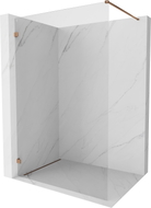 Mexen Lunar Duschwand Walk-in links 150 x 200 cm, transparent 8 mm, Roségold - 830-150-000-60-00-L
