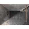 Mexen Lunar Duschwand Walk-in links 90 x 200 cm, transparent 8 mm, gebürstetes Kupfer - 830-090-000-65-00-L