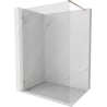 Mexen Lunar Duschwand Walk-in links 100 x 200 cm, transparent 8 mm, gebürstetes Kupfer - 830-100-000-65-00-L